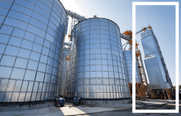 armazenagem de grãos - tipos de silo - silo secador 